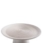 ΒΟΗΘΗΤΙΚΟ ΤΡΑΠΕΖΙ ΣΤΡΟΓΓΥΛΟ ROSS HM9708 ΜΑΣΙΦ ΞΥΛΟ MANGO ΣΕ ΛΕΥΚΟ Φ45x48Υεκ.