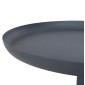 ΤΡΑΠΕΖΙ ΒΟΗΘΗΤΙΚΟ ΣΤΡΟΓΓΥΛΟ DELBEL HM4261.05 ΜΕΤΑΛΛΟ ΜΠΛΕ ΣΚΟΥΡΟ Φ39,5x53,5Υ εκ.