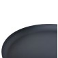 ΤΡΑΠΕΖΙ ΒΟΗΘΗΤΙΚΟ ΣΤΡΟΓΓΥΛΟ DELBEL HM4261.05 ΜΕΤΑΛΛΟ ΜΠΛΕ ΣΚΟΥΡΟ Φ39,5x53,5Υ εκ.