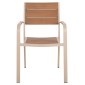 ΠΟΛΥΘΡΟΝΑ ΑΛΟΥΜΙΝΙΟΥ SAGA HM5127.04 ΣΑΜΠΑΝΙ ΜΕ POLYWOOD 55x52x86Yεκ.