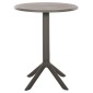 ΤΡΑΠΕΖΙ ΠΟΛΥΠΡΟΠΥΛΕΝΙΟΥ ΣΤΡΟΓΓΥΛΟ TERRIN HM6124.15 OLIVE GREEN Φ60x75Υεκ.