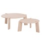 ΣΕΤ 2ΤΜΧ ΤΡΑΠΕΖΙΑ ΣΑΛΟΝΙΟΥ EQUIL HM9943.01 MDF ΜΕ ΜΕΛΑΜΙΝΗ-ΦΥΣΙΚΟ 66x66εκ + 87x87εκ