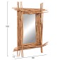 ΚΑΘΡΕΠΤΗΣ ΤΟΙΧΟΥ TWIGGER HM4442 DRIFTWOOD ΣΕ ΦΥΣΙΚΟ ΧΡΩΜΑ 80x15x100Υεκ