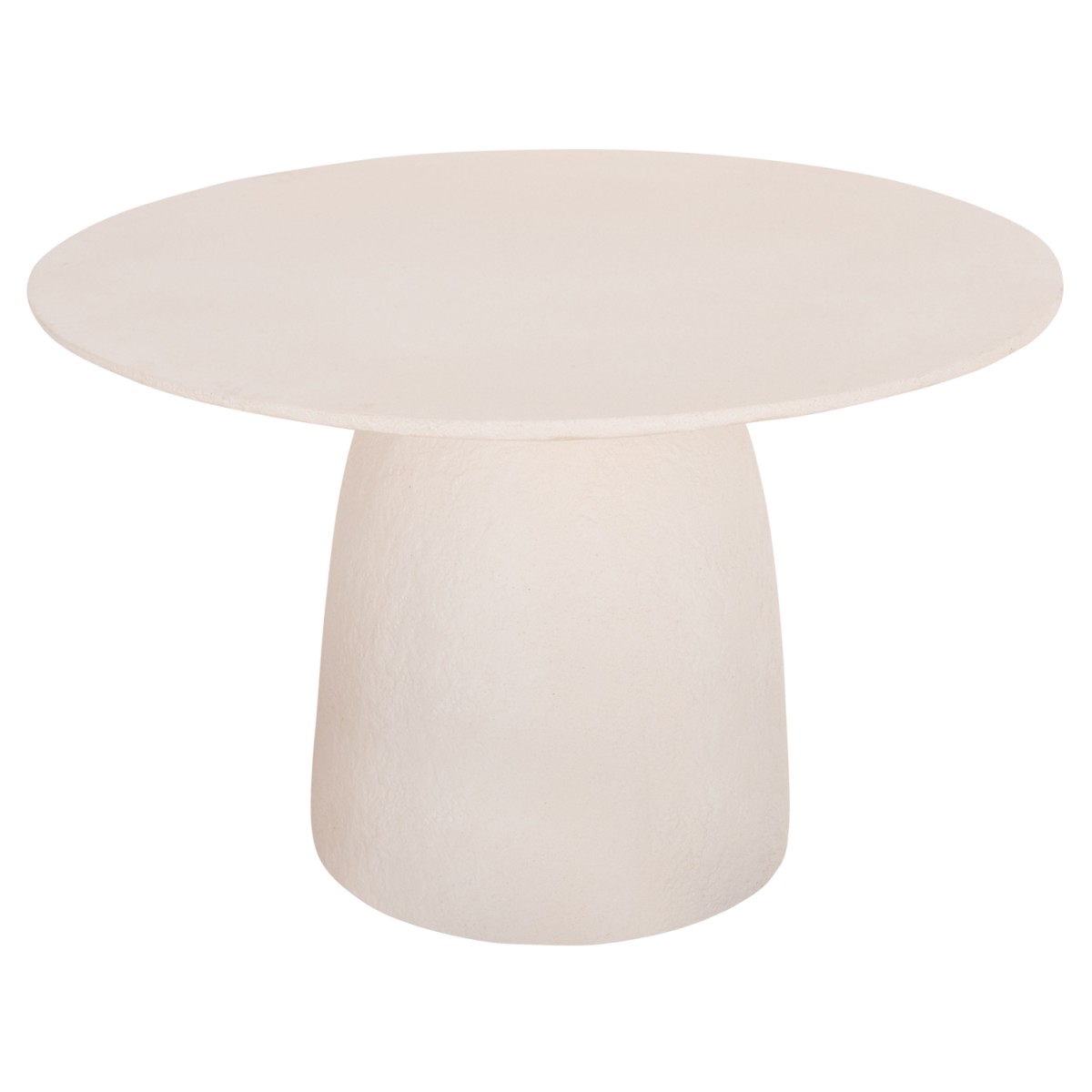 ΤΡΑΠΕΖΙ ΤΡΑΠΕΖΑΡΙΑΣ ΣΤΡΟΓΓΥΛΟ SEPPO HM18154.02 FIBER CEMENT ΛΕΥΚΟ--Φ119,5x75,5Υεκ.