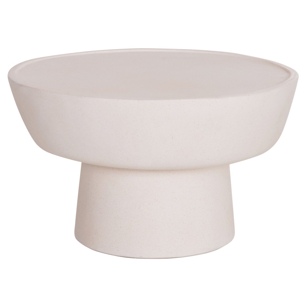 ΤΡΑΠΕΖΙ ΣΑΛΟΝΙΟΥ PIRSON HM18155.02 FIBER CEMENT ΣΕ ΛΕΥΚΟ--Φ60x36Υεκ.