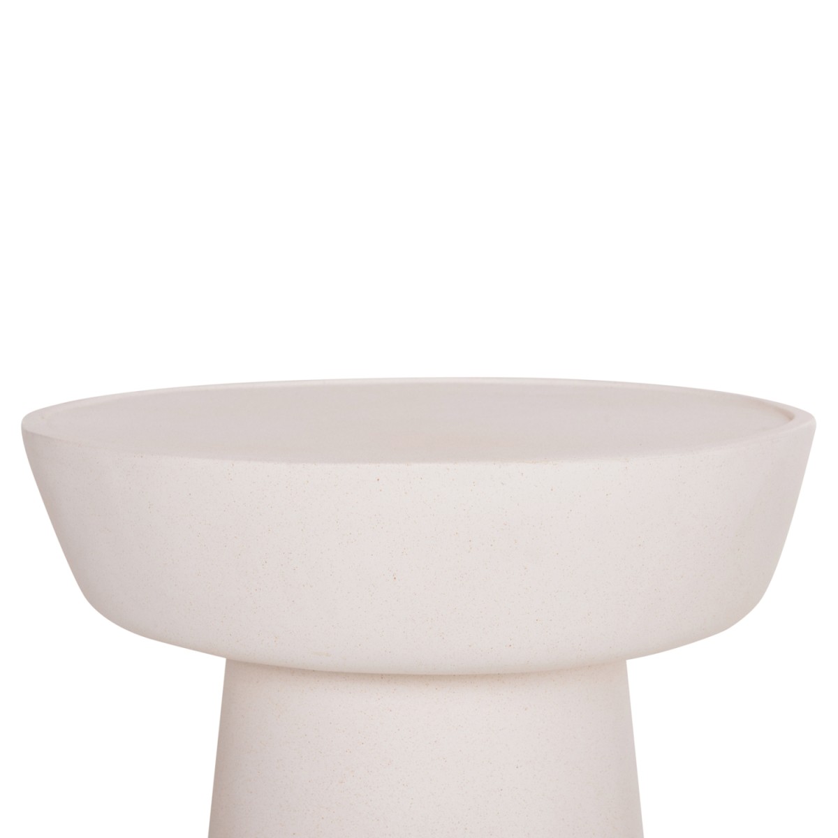 ΤΡΑΠΕΖΙ ΣΑΛΟΝΙΟΥ PIRSON HM18155.02 FIBER CEMENT ΣΕ ΛΕΥΚΟ--Φ60x36Υεκ.