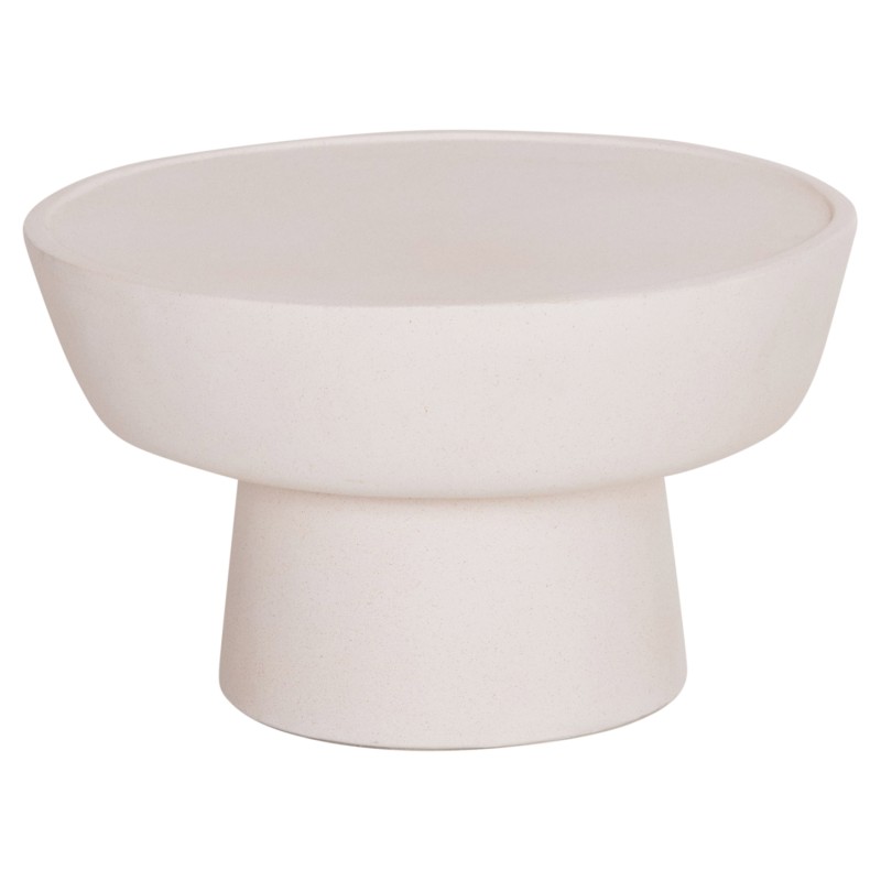 ΤΡΑΠΕΖΙ ΣΑΛΟΝΙΟΥ PIRSON HM18155.02 FIBER CEMENT ΣΕ ΛΕΥΚΟ--Φ60x36Υεκ.