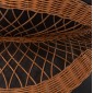 ΤΡΑΠΕΖΙ ΣΑΛΟΝΙΟΥ ΣΤΡΟΓΓΥΛΟ ANNA HM18157.01 FIBER CEMENT ΣΕ ΜΑΥΡΟ-ΦΥΣΙΚΟ RATTAN--Φ92x44.5Υεκ.