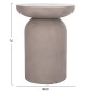 ΒΟΗΘΗΤΙΚΟ ΤΡΑΠΕΖΙ ANNA HM18160.03 FIBER CEMENT ΣΕ ΓΚΡΙ--Φ60x76Υεκ.