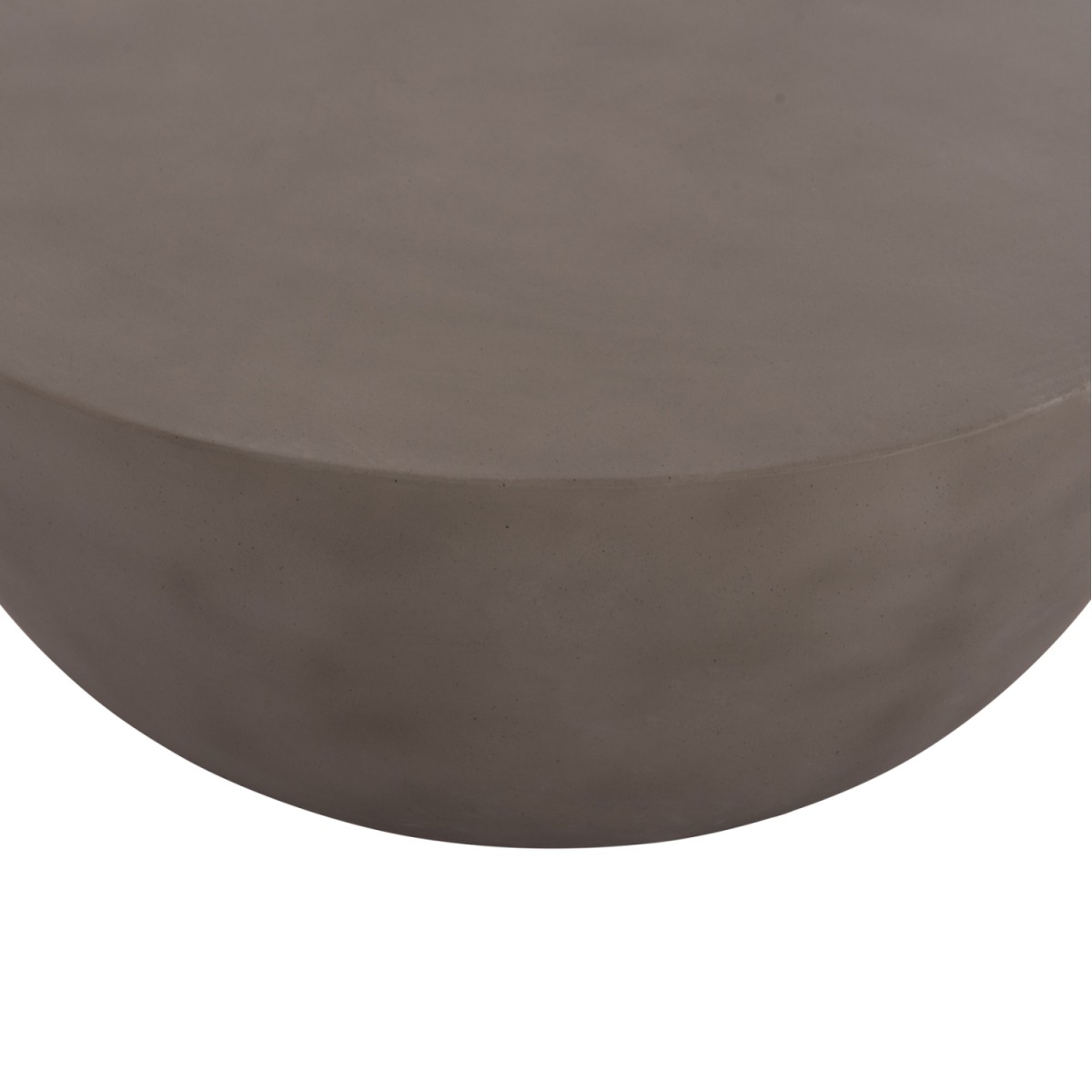 ΤΡΑΠΕΖΙ ΣΑΛΟΝΙΟΥ ΣΤΡΟΓΓΥΛΟ ALLAN HM18162.03 FIBER CEMENT ΣΕ ΓΚΡΙ--Φ92x49Υεκ.