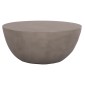 ΤΡΑΠΕΖΙ ΣΑΛΟΝΙΟΥ ΣΤΡΟΓΓΥΛΟ ALLAN HM18162.03 FIBER CEMENT ΣΕ ΓΚΡΙ--Φ92x49Υεκ.