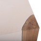 ΒΟΗΘΗΤΙΚΟ ΤΡΑΠΕΖΙ LEIA HM18163.02 FIBER CEMENT ΛΕΥΚΟ-ΞΥΛΟ TEAK 32.5x32.5x46Υεκ.