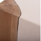 ΒΟΗΘΗΤΙΚΟ ΤΡΑΠΕΖΙ LEIA HM18163.02 FIBER CEMENT ΛΕΥΚΟ-ΞΥΛΟ TEAK 32.5x32.5x46Υεκ.