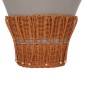 ΤΡΑΠΕΖΙ ΣΑΛΟΝΙΟΥ PERRAL HM18164.03L FIBER CEMENT ΓΚΡΙ-ΦΥΣΙΚΟ RATTAN--Φ55x45Υεκ