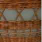 ΤΡΑΠΕΖΙ ΣΑΛΟΝΙΟΥ VILHENA HM18165 FIBER CEMENT ΠΡΑΣΙΝΟ-RATTAN ΦΥΣΙΚΟ Φ56x47Υεκ.