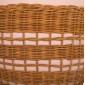 ΒΟΗΘΗΤΙΚΟ ΤΡΑΠΕΖΙ VILHENA HM18166 FIBER CEMENT ΡΟΖ-RATTAN ΦΥΣΙΚΟ Φ44.5x45Υεκ.