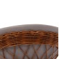 ΒΟΗΘΗΤΙΚΟ ΤΡΑΠΕΖΙ ΣΤΡΟΓΓΥΛΟ DELIA HM18167.03 FIBER CEMENT ΓΚΡΙ & RATTAN Φ40x45Υεκ