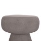 ΣΚΑΜΠΟ ΣΤΡΟΓΓΥΛΟ INTERON HM18171.03 FIBER CEMENT ΣΕ ΓΚΡΙ--Φ34x39Υεκ.