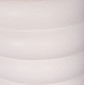 ΤΡΑΠΕΖΙ ΒΟΗΘΗΤΙΚΟ PUFFAT HM18172.02 FIBER CEMENT ΛΕΥΚΟ- ΞΥΛΟ TEAK TOP Φ45x46Υεκ.