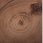 ΤΡΑΠΕΖΙ ΒΟΗΘΗΤΙΚΟ PUFFAT HM18172.02 FIBER CEMENT ΛΕΥΚΟ- ΞΥΛΟ TEAK TOP Φ45x46Υεκ.