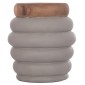 ΤΡΑΠΕΖΙ ΒΟΗΘΗΤΙΚΟ PUFFAT HM18172.03 FIBER CEMENT ΓΚΡΙ- ΞΥΛΟ TEAK TOP Φ45x46Υεκ.