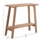 ΚΟΝΣΟΛΑ TALIBER HM18256 ΞΥΛΟ TEAK ΣΕ ΦΥΣΙΚΟ ΧΡΩΜΑ 90x30x77Υεκ.