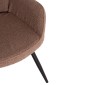 ΠΟΛΥΘΡΟΝΑ ΜΠΕΡΖΕΡΑ CRAWLEY ΜΕ ΥΠΟΠΟΔΙΟ HM8918.26 ΥΦΑΣΜΑ ΜΠΟΥΚΛΕ ΚΑΦΕ 69x73x96Yεκ.