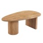 ΤΡΑΠΕΖΙ ΣΑΛΟΝΙΟΥ ΟΒΑΛ ALPER HM18327 MDF ΣΕ SONAMA ΧΡΩΜΑ 110x60x40Υεκ