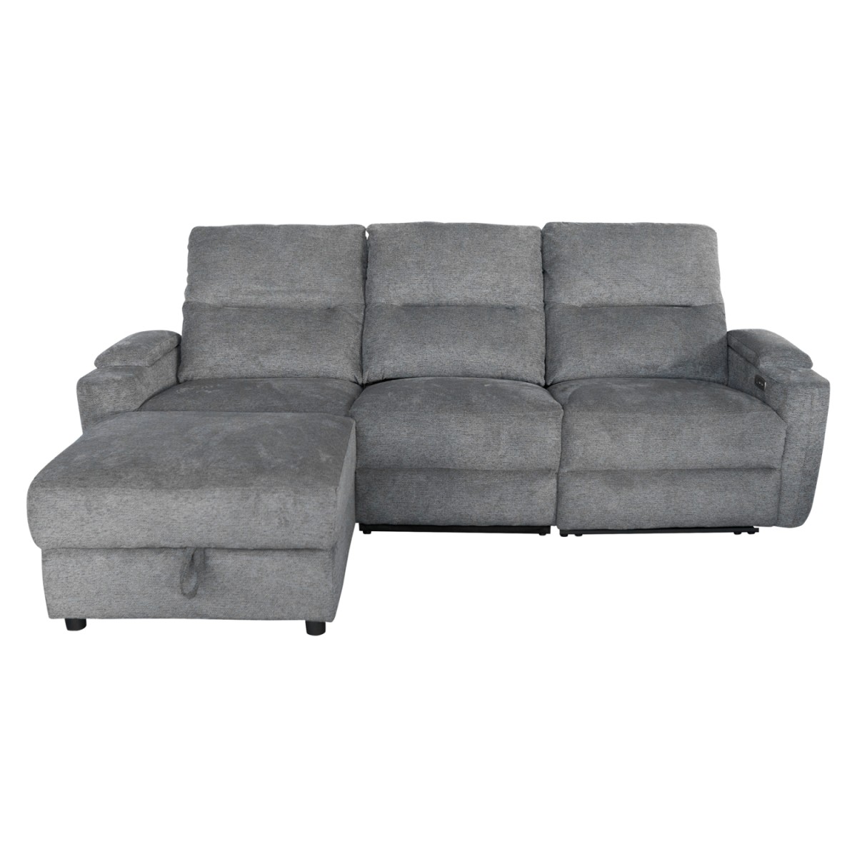 ΚΑΝΑΠΕΣ ΑΡΙΣΤΕΡΗ ΓΩΝΙΑ SYNTHIA HM3308.03L ΑΝΑΚΛΙΣΗ & ΑΠΟΘ.ΧΩΡΟΣ--ΓΚΡΙ 246x159x97Υεκ