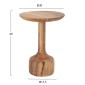 ΣΕΤ 3 ΣΤΡΟΓΓΥΛΑ ΤΡΑΠΕΖΑΚΙΑ ΣΑΛΟΝΙΟΥ GOBLET HM18348 ΞΥΛΟ ΑΚΑΚΙΑΣ Φ50x60Υεκ
