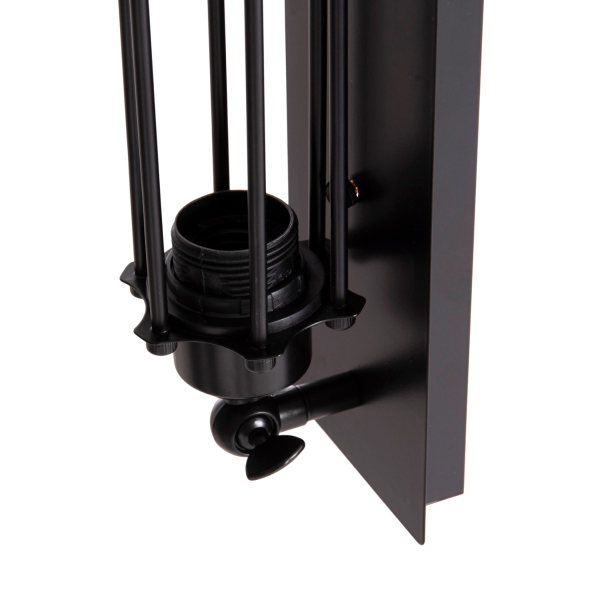 ΑΠΛΙΚΑ ΤΟΙΧΟΥ 2ΦΩΤΗ BEACON HM4463 ΜΕΤΑΛΛΟ ΣΕ ΜΑΥΡΟ 10x10x47Υεκ.