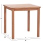 ΤΡΑΠΕΖΙ ΤΕΤΡΑΓΩΝΟ PRESSCOT HM18122 ΞΥΛΟ TEAK--ΦΥΣΙΚΟ 80x80x76Υεκ.