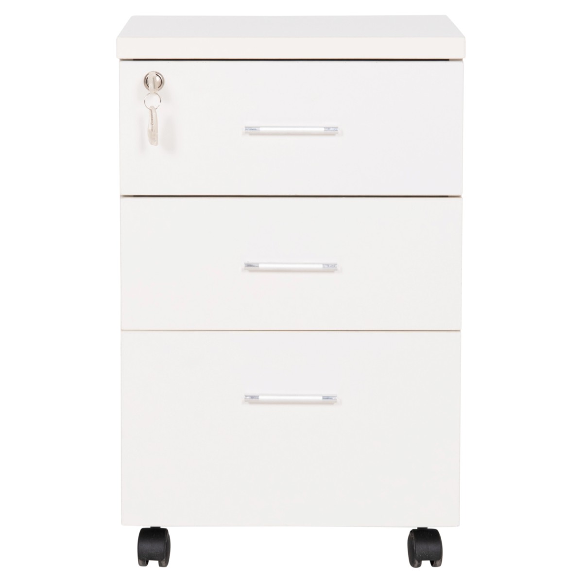 ΣΥΡΤΑΡΙΕΡΑ ΓΡΑΦΕΙΟΥ ΜΕ ΚΛΕΙΔΑΡΙΑ VANCE HM2159 ΛΕΥΚΗ ΜΕΛΑΜΙΝΗ-ΡΟΔΑΚΙΑ 39x40x60Υεκ.