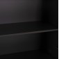 ΒΙΒΛΙΟΘΗΚΗ ΓΡΑΦΕΙΟΥ MAVIX HM2160 ΜΕΛΑΜΙΝΗ ΓΚΡΙ-ΚΑΡΥΔΙ 80Χ40Χ180Υεκ.