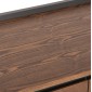 ΜΠΟΥΦΕΣ BEEN HM9740 MDF ΣΕ ΣΚΟΥΡΟ ΓΚΡΙ & ΚΑΡΥΔΙ ΚΑΠΛΑΜΑ 170x43x83Υεκ.