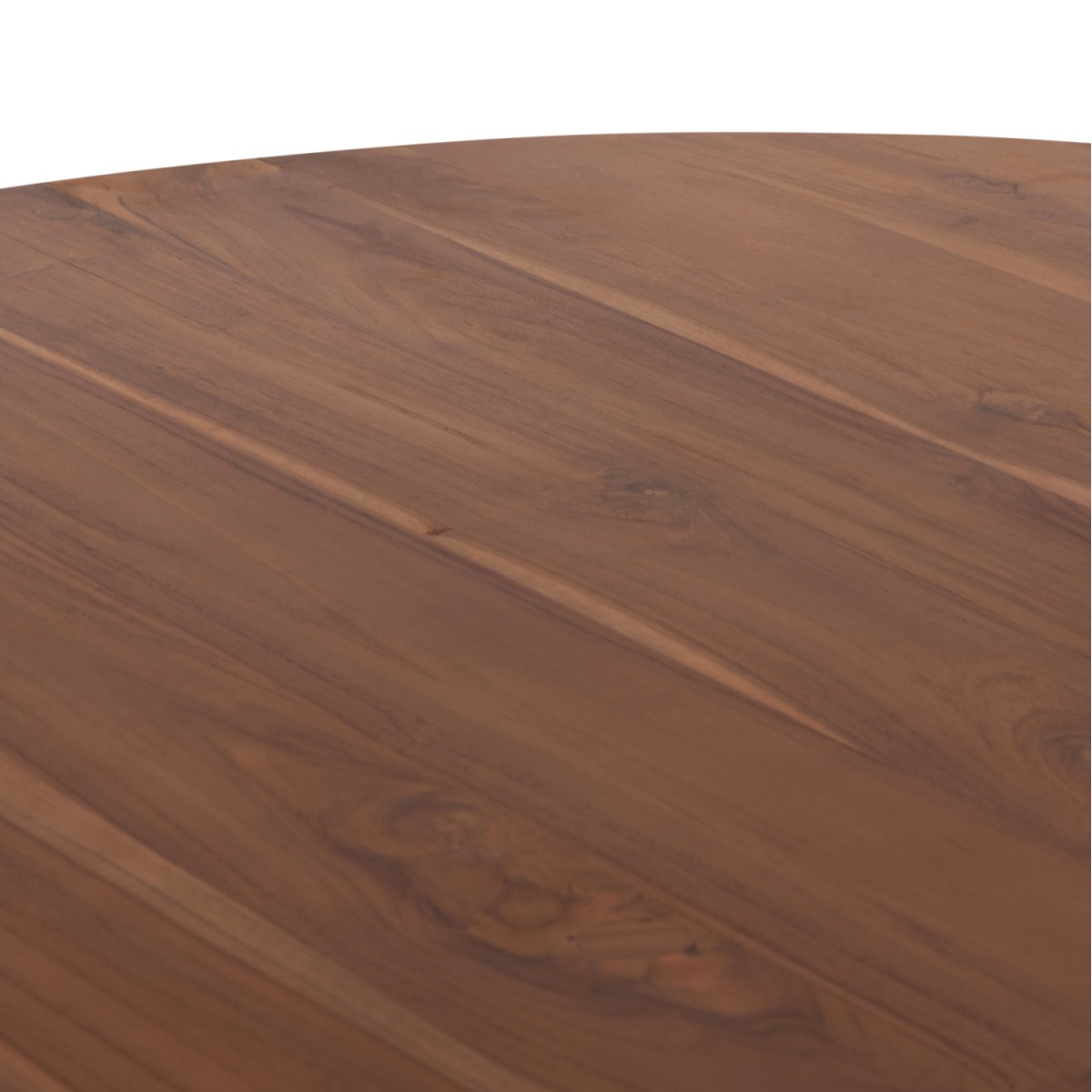 ΤΡΑΠΕΖΙ ΤΡΑΠΕΖΑΡΙΑΣ ΣΤΡΟΓΓΥΛΟ RODER HM9896 ΞΥΛΟ ΤΕΑΚ- 3εκ. πάχος επιφ.- Φ130x79,5Υεκ