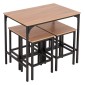 ΣΕΤ ΤΡΑΠΕΖΑΡΙΑ ΜΠΑΡ 5ΤΜΧ BOXY HM9882.01 ΜΑΥΡΟ ΜΕΤΑΛΛΟ-ΜΕΛΑΜΙΝΗ ΣΕ SONAMA