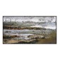 ΠΙΝΑΚΑΣ ΤΟΙΧΟΥ ABSTRACT HM4575.01 ΜΕ ΚΟΡΝΙΖΑ ΜΑΥΡΗ-ΚΑΜΒΑΣ 142x4.5x72Υεκ