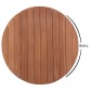 ΕΠΙΦΑΝΕΙΑ ΤΡΑΠΕΖΙΟΥ ΣΤΡΟΓΓΥΛΗ HM18132 ΞΥΛΟ TEAK--ΦΥΣΙΚΟ Φ60x4(πάχος)εκ.