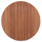 ΕΠΙΦΑΝΕΙΑ ΤΡΑΠΕΖΙΟΥ ΣΤΡΟΓΓΥΛΗ HM18132 ΞΥΛΟ TEAK--ΦΥΣΙΚΟ Φ60x4(πάχος)εκ.