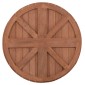 ΕΠΙΦΑΝΕΙΑ ΤΡΑΠΕΖΙΟΥ ΣΤΡΟΓΓΥΛΗ HM18132 ΞΥΛΟ TEAK--ΦΥΣΙΚΟ Φ60x4(πάχος)εκ.