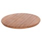 ΕΠΙΦΑΝΕΙΑ ΤΡΑΠΕΖΙΟΥ ΣΤΡΟΓΓΥΛΗ HM18132 ΞΥΛΟ TEAK--ΦΥΣΙΚΟ Φ60x4(πάχος)εκ.