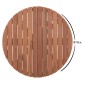 ΕΠΙΦΑΝΕΙΑ ΤΡΑΠΕΖΙΟΥ ΣΤΡΟΓΓΥΛΗ HM18133 ΞΥΛΟ TEAK--ΦΥΣΙΚΟ Φ70x4(πάχος)εκ.