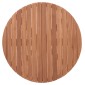 ΕΠΙΦΑΝΕΙΑ ΤΡΑΠΕΖΙΟΥ ΣΤΡΟΓΓΥΛΗ HM18134 ΞΥΛΟ TEAK--ΦΥΣΙΚΟ Φ80x4(πάχος)εκ.