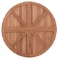 ΕΠΙΦΑΝΕΙΑ ΤΡΑΠΕΖΙΟΥ ΣΤΡΟΓΓΥΛΗ HM18134 ΞΥΛΟ TEAK--ΦΥΣΙΚΟ Φ80x4(πάχος)εκ.
