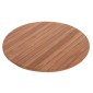 ΕΠΙΦΑΝΕΙΑ ΤΡΑΠΕΖΙΟΥ ΣΤΡΟΓΓΥΛΗ HM18134 ΞΥΛΟ TEAK--ΦΥΣΙΚΟ Φ80x4(πάχος)εκ.