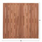 ΕΠΙΦΑΝΕΙΑ ΤΡΑΠΕΖΙΟΥ ΤΕΤΡΑΓΩΝΗ HM18135 ΞΥΛΟ TEAK--ΦΥΣΙΚΟ 60x60x4(πάχος)εκ.