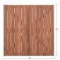 ΕΠΙΦΑΝΕΙΑ ΤΡΑΠΕΖΙΟΥ ΤΕΤΡΑΓΩΝΗ HM18136 ΞΥΛΟ TEAK--ΦΥΣΙΚΟ 70x70x4(πάχος)εκ.