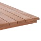 ΕΠΙΦΑΝΕΙΑ ΤΡΑΠΕΖΙΟΥ ΤΕΤΡΑΓΩΝΗ HM18136 ΞΥΛΟ TEAK--ΦΥΣΙΚΟ 70x70x4(πάχος)εκ.