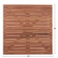 ΕΠΙΦΑΝΕΙΑ ΤΡΑΠΕΖΙΟΥ ΤΕΤΡΑΓΩΝΗ HM18137 ΞΥΛΟ TEAK--ΦΥΣΙΚΟ 80x80x4(πάχος)εκ.